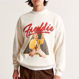 Abercrombie & Fitch Freddie Mercury Oversized Soft Fleece Sweatshirt Size XL